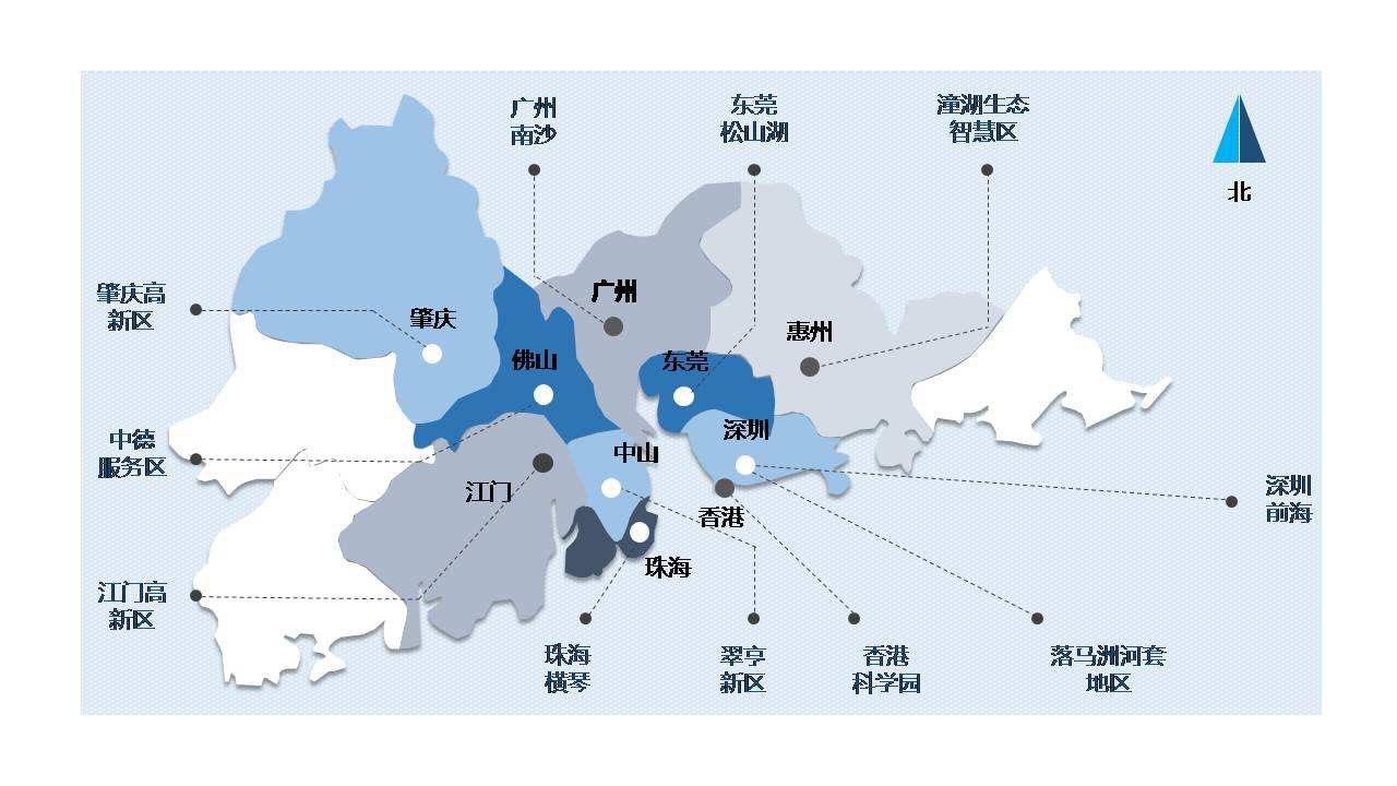 粤港澳大湾区规划图